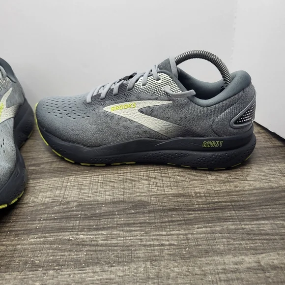 Brooks Ghost 16 Men's Size 9 2E (Wide) Running Shoes Gray - Picture 2 of 10